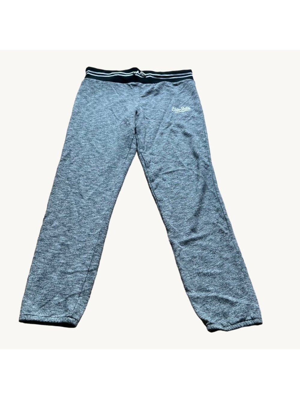 Ohio State Authentic Apparel Size L Heather Gray Tapered Leg Jogger Sweatpants